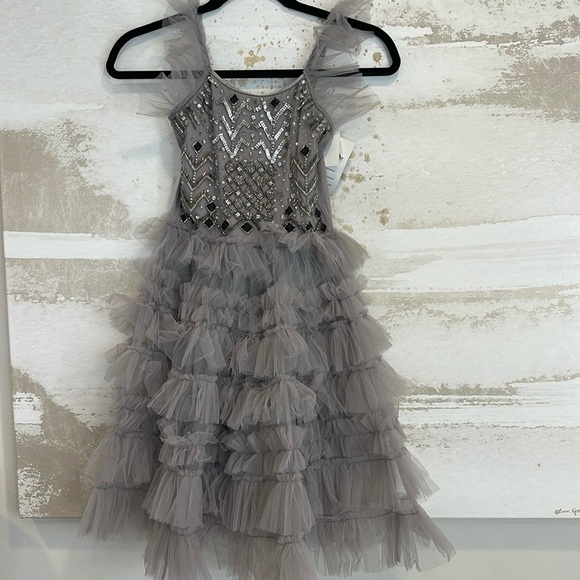 Ooh! La, La! Couture grey/silver Dress size 10 - Picture 1 of 5